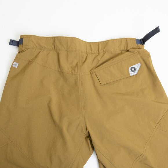 ✨ MEC Crinkum Plus Shorts Padded Mustard Brown Mountain Biking Size 36 - Picture 10 of 16